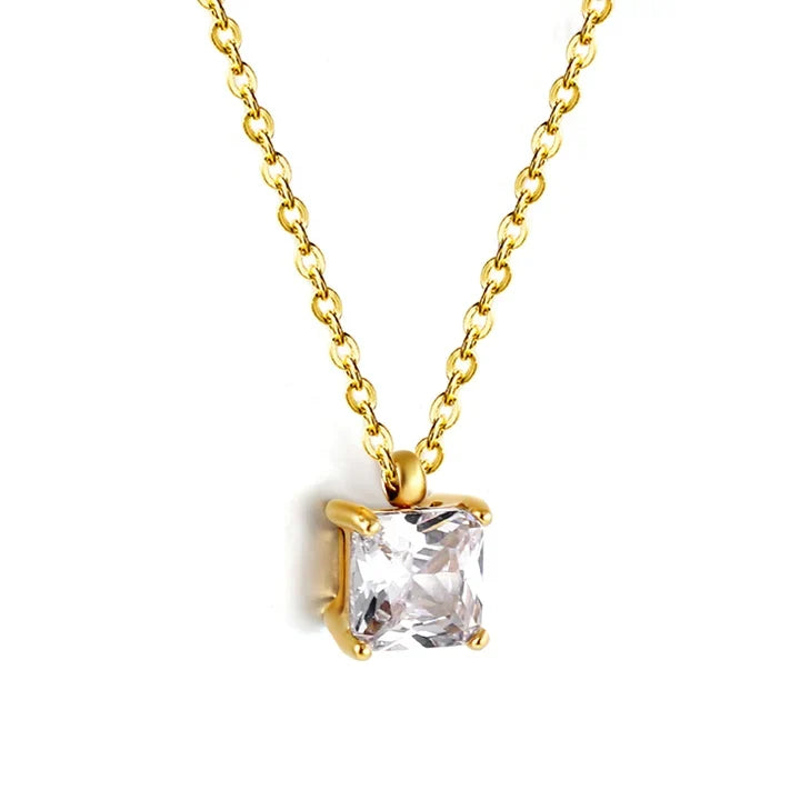 Ice Square Necklace