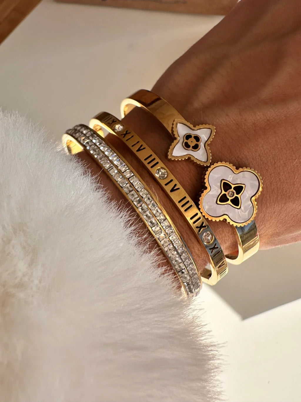 Dual Crystal Bangle