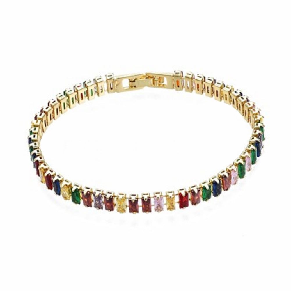 Multi Color Tennis Bracelet