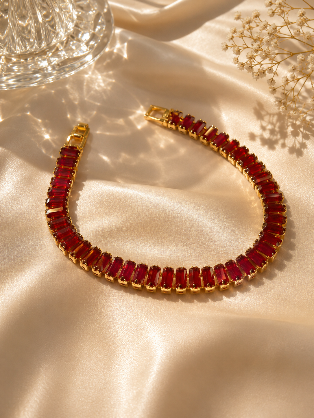 Red Tennis Bracelet